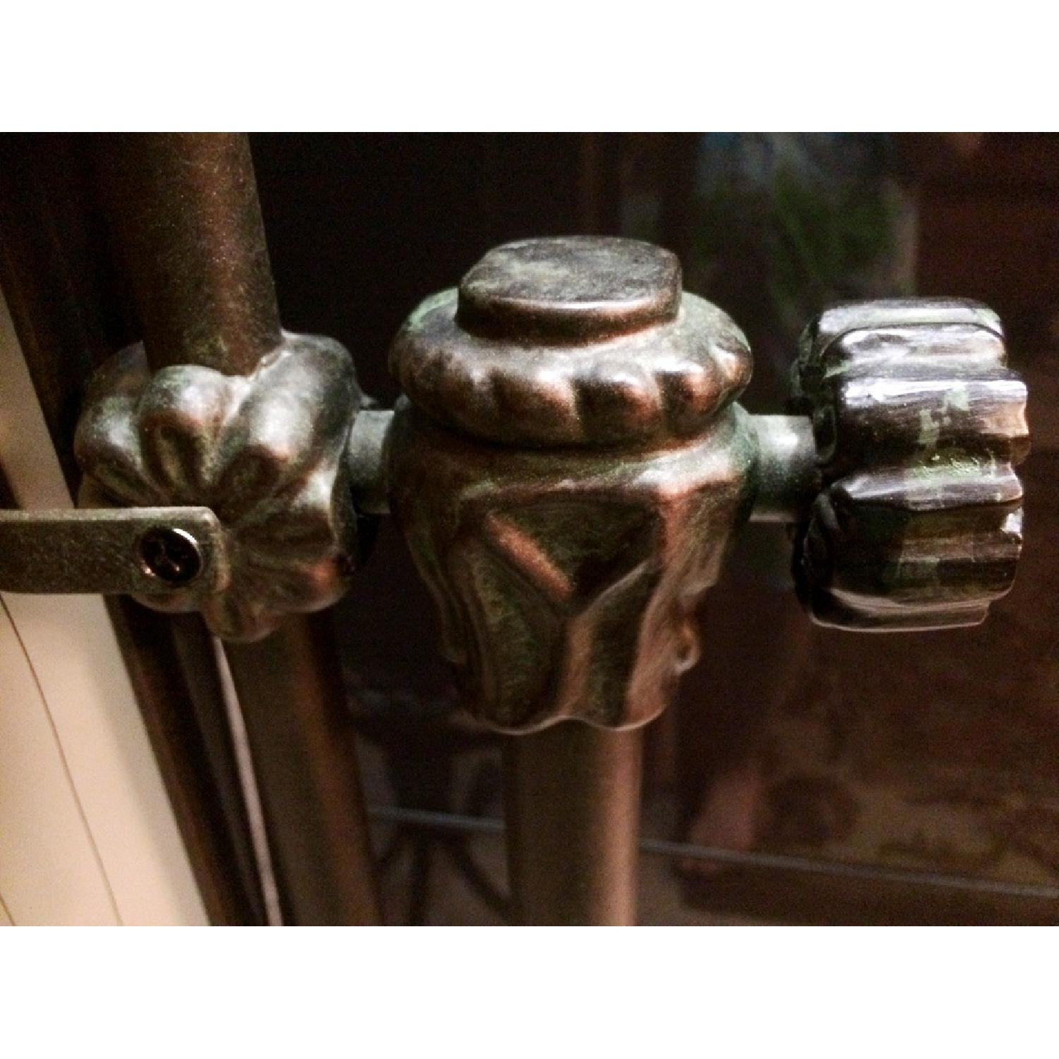 Frontgate Black Iron w/ Patina Cheval Mirror - image-4