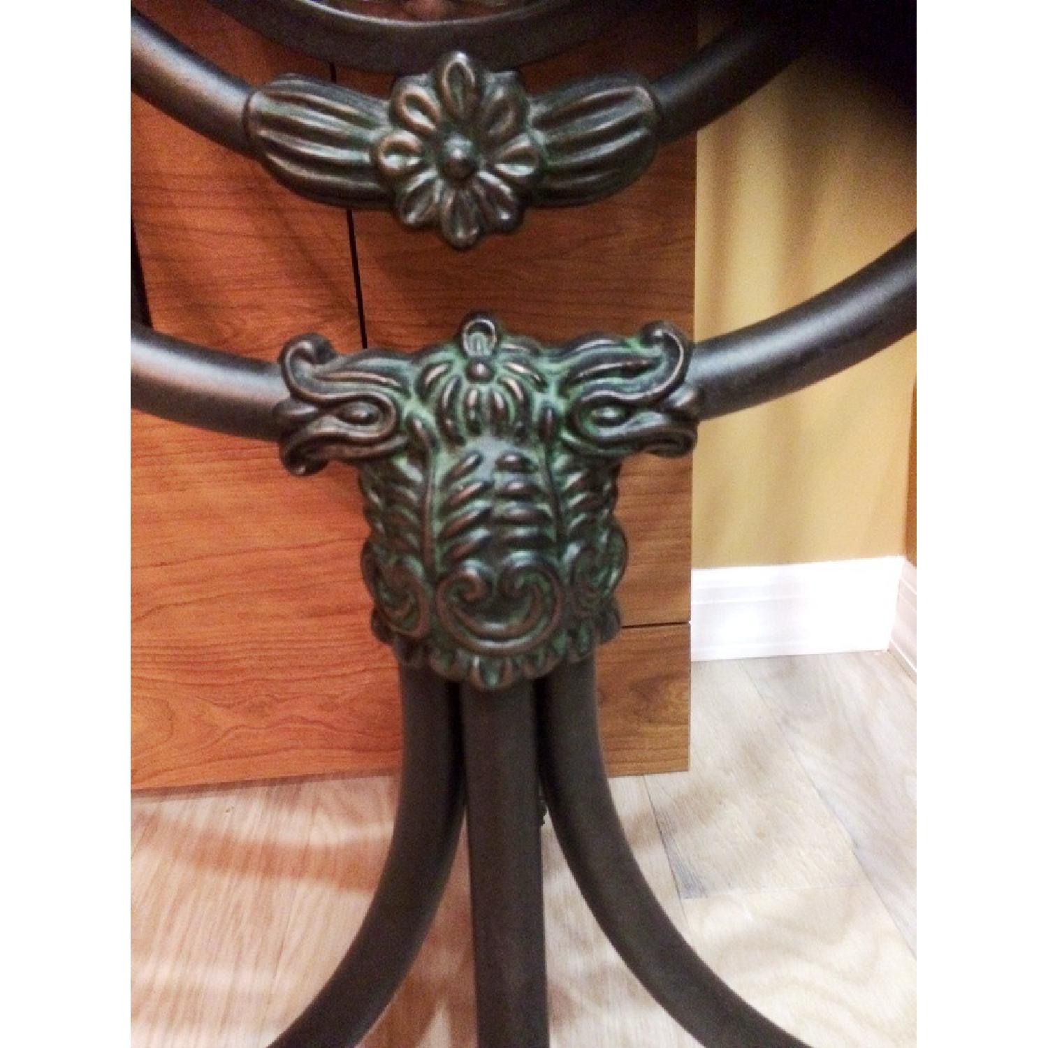 Frontgate Black Iron w/ Patina Cheval Mirror - image-5