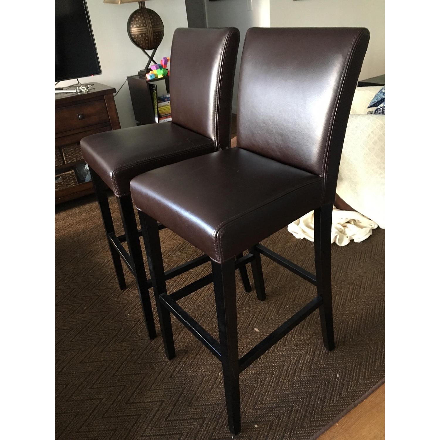 Crate & Barrel Lowe Bar Stools - image-1