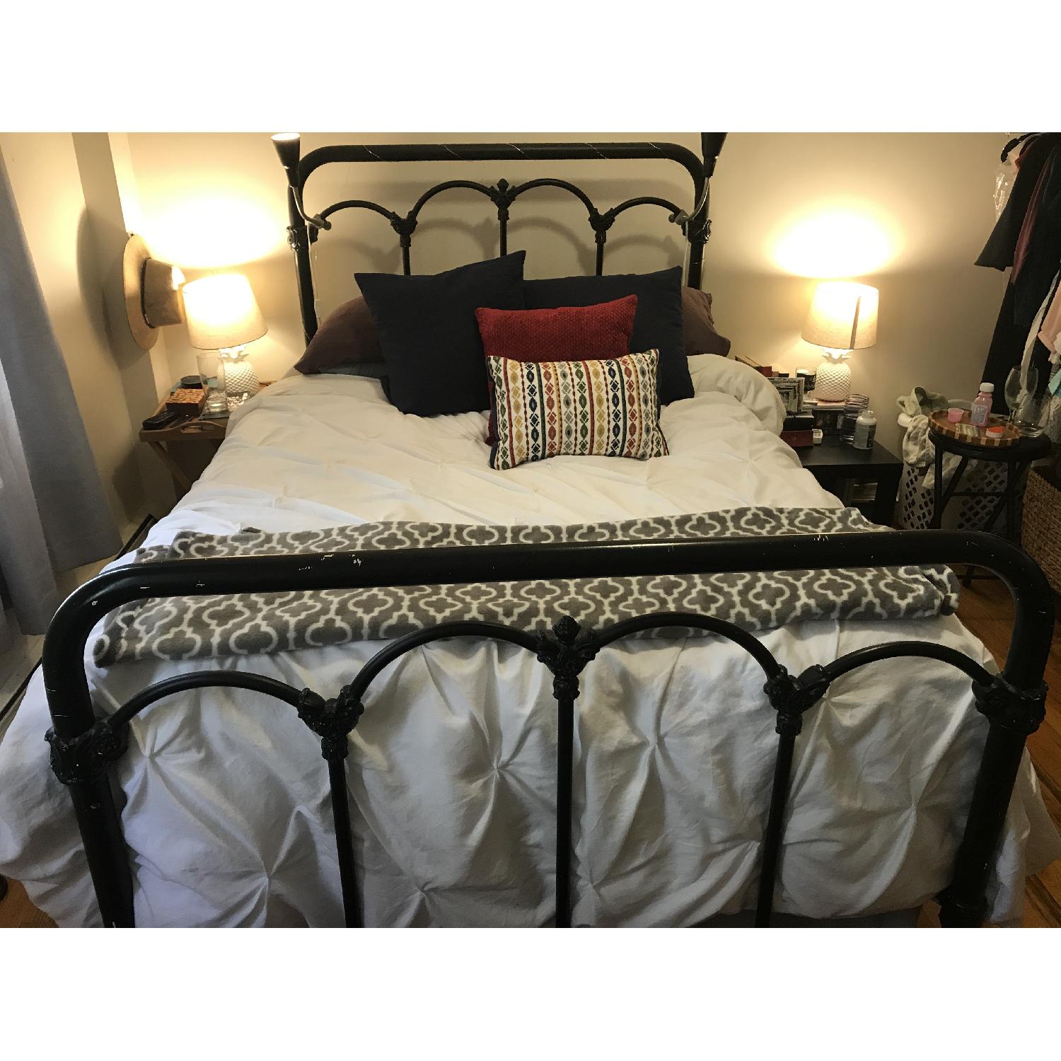 Antique Wrought Iron Bed Frame AptDeco