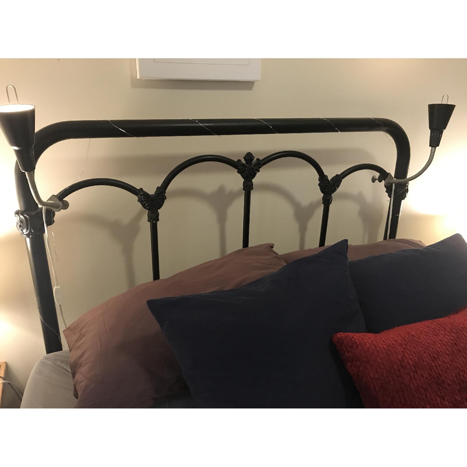 Antique Wrought Iron Bed Frame - image-3