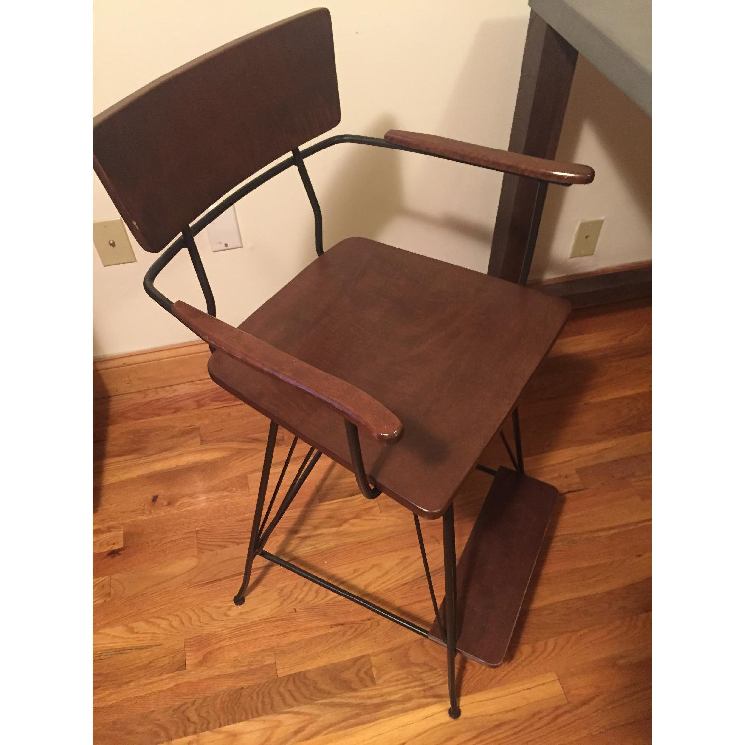 Crate & Barrel Elston Swivel Counter Stool - image-1