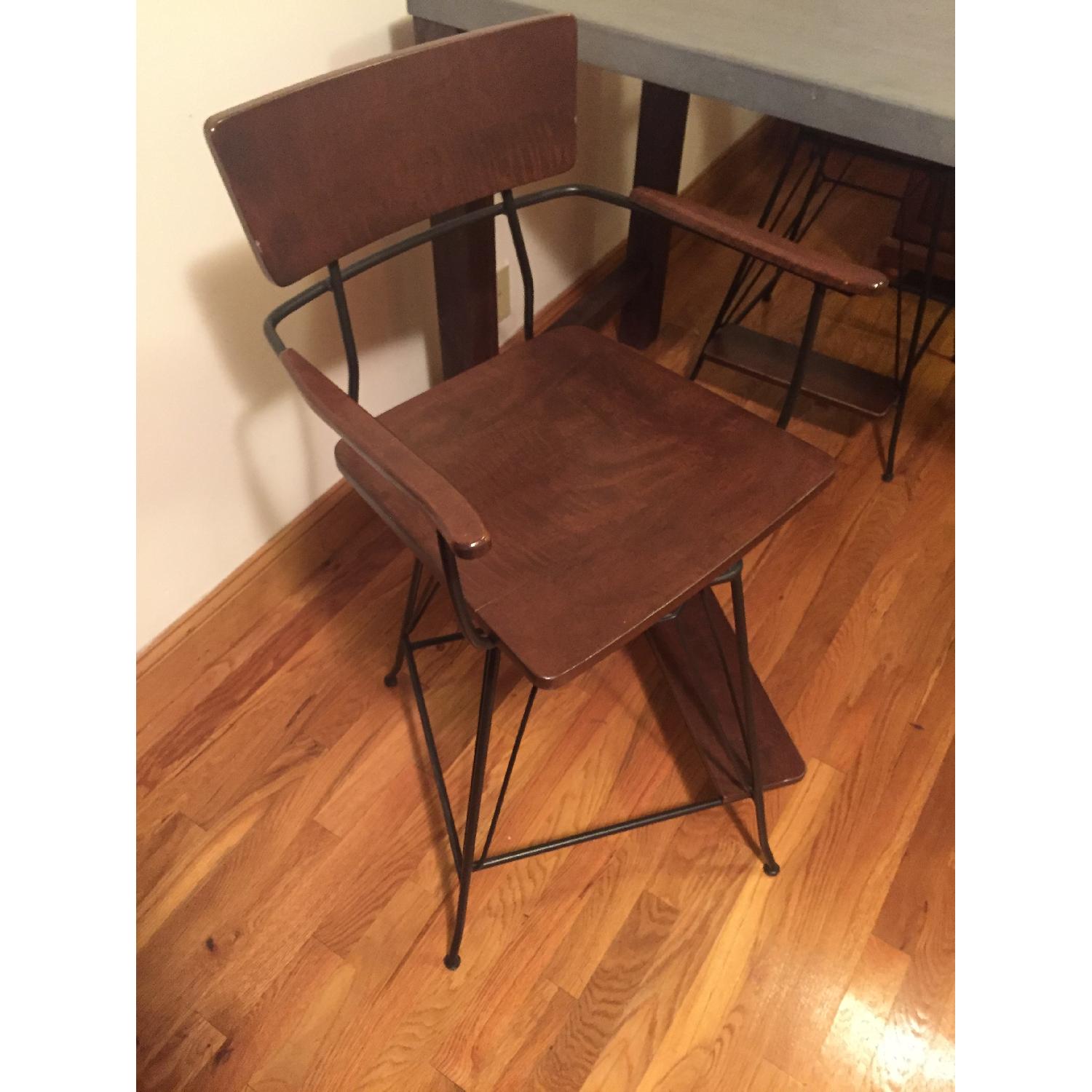 Crate & Barrel Elston Swivel Counter Stool - image-2