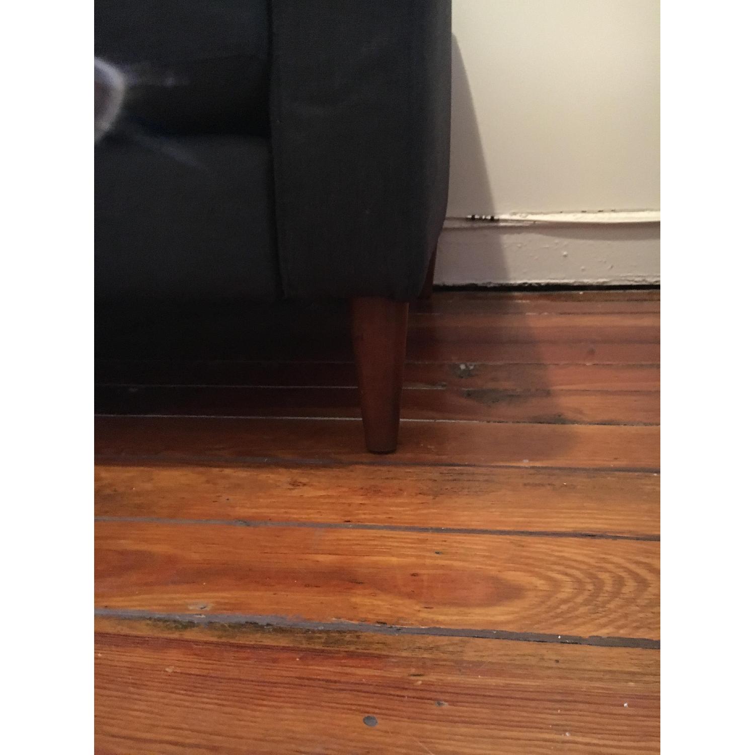 Ikea Karlstad Sofa w/ MidCentury Modern Feet AptDeco