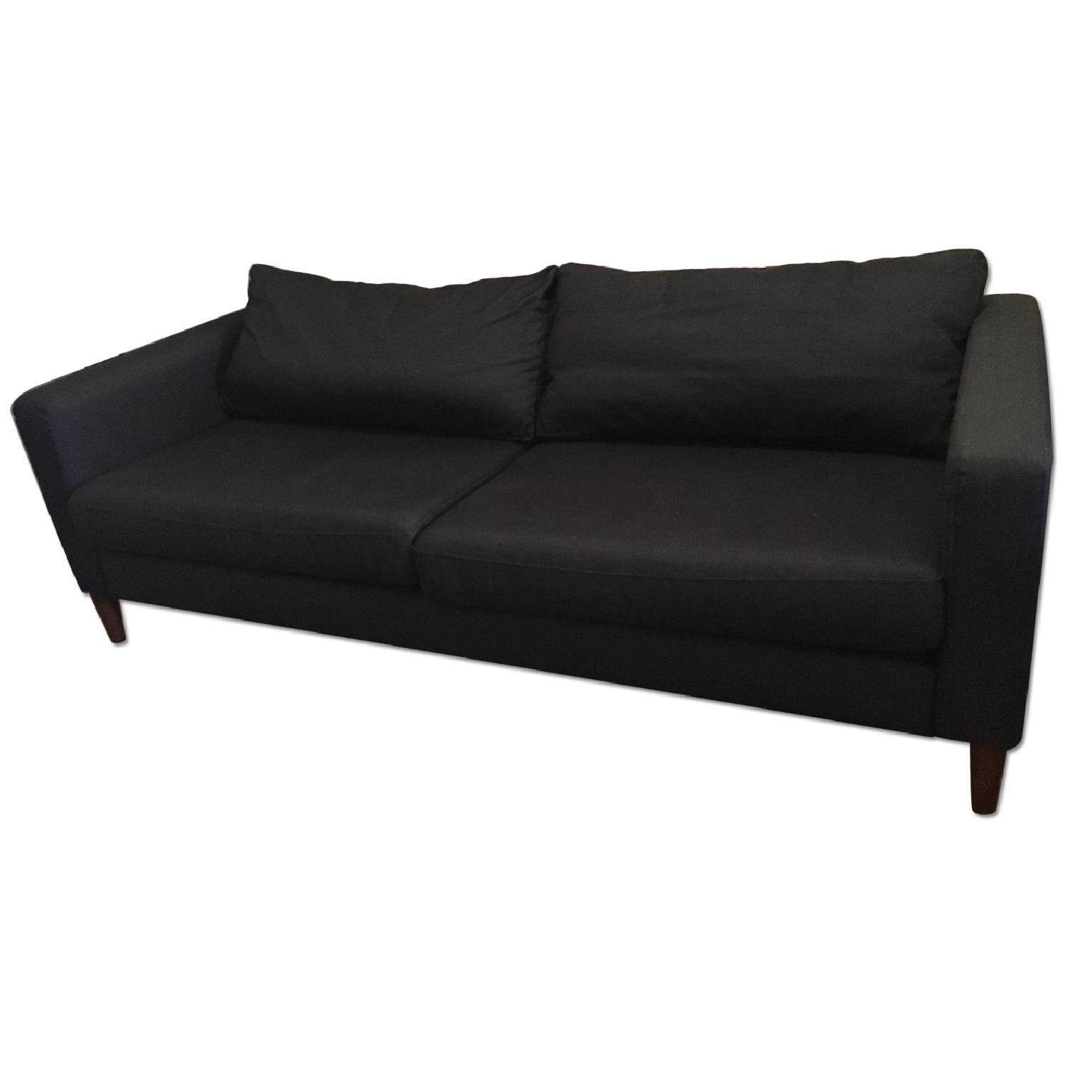 Ikea Karlstad Sofa w/ MidCentury Modern Feet AptDeco