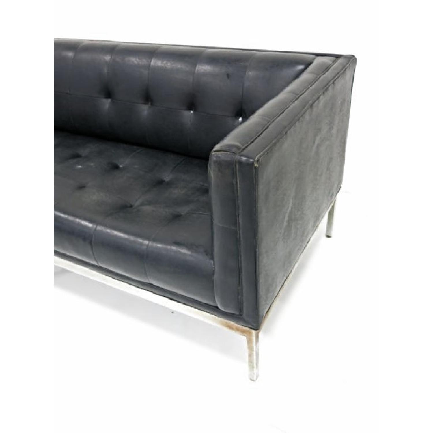 Knoll Patrician Black Mid Century Mordern Sofa/Settee - image-2