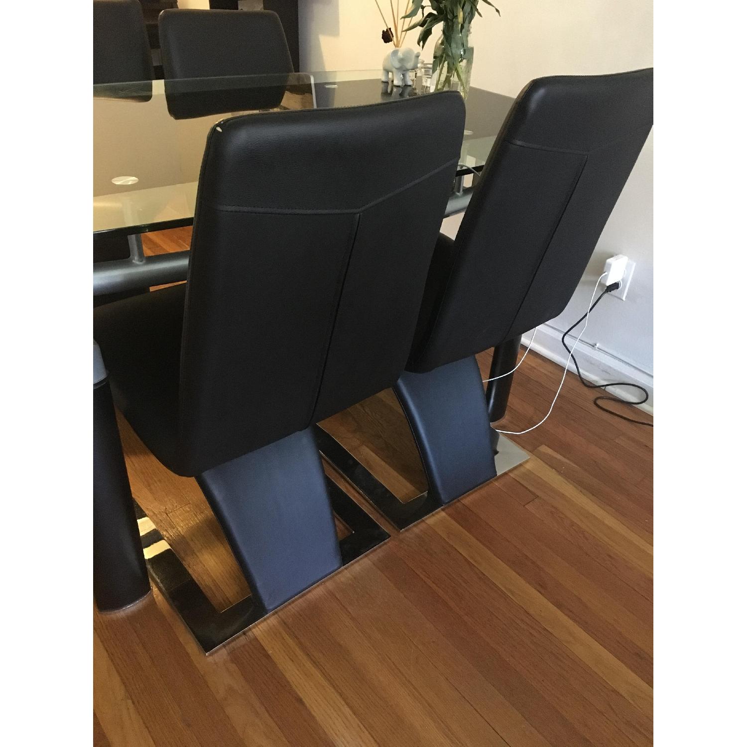 Modern Extendable Glass Dining Table w/ 4 Chairs - image-5