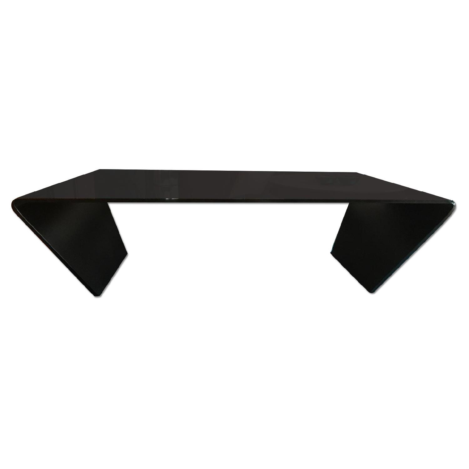 BoConcept Black Glass Coffee Table - image-0