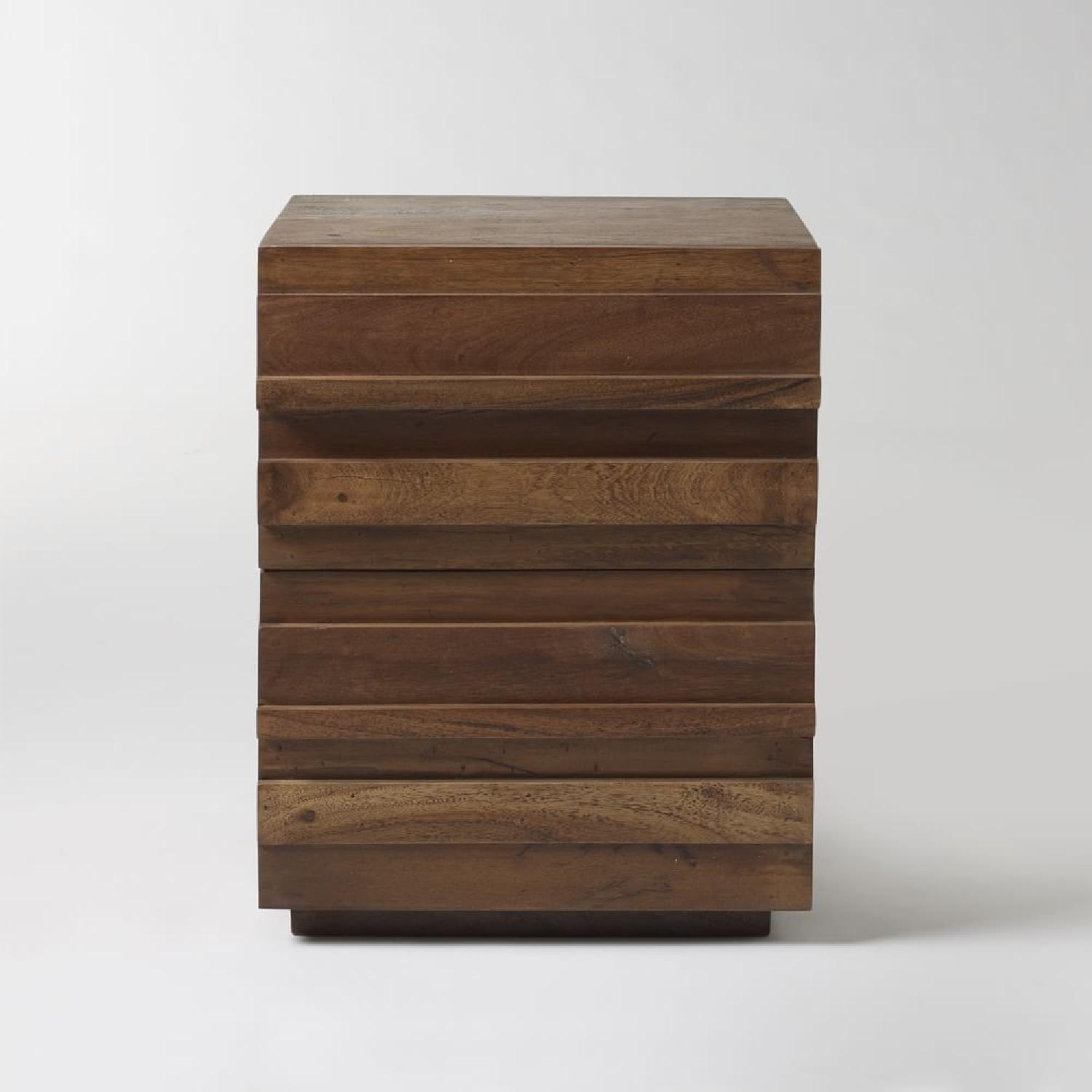 West Elm Stria Nightstand in Honey - image-1