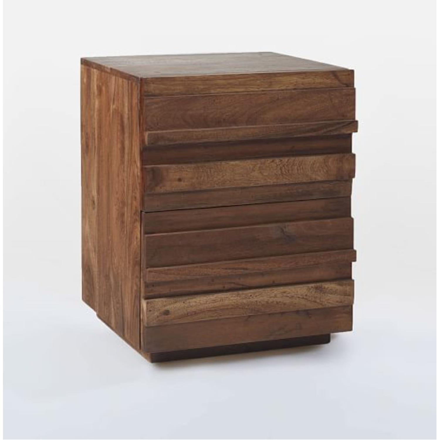 West Elm Stria Nightstand in Honey - image-2