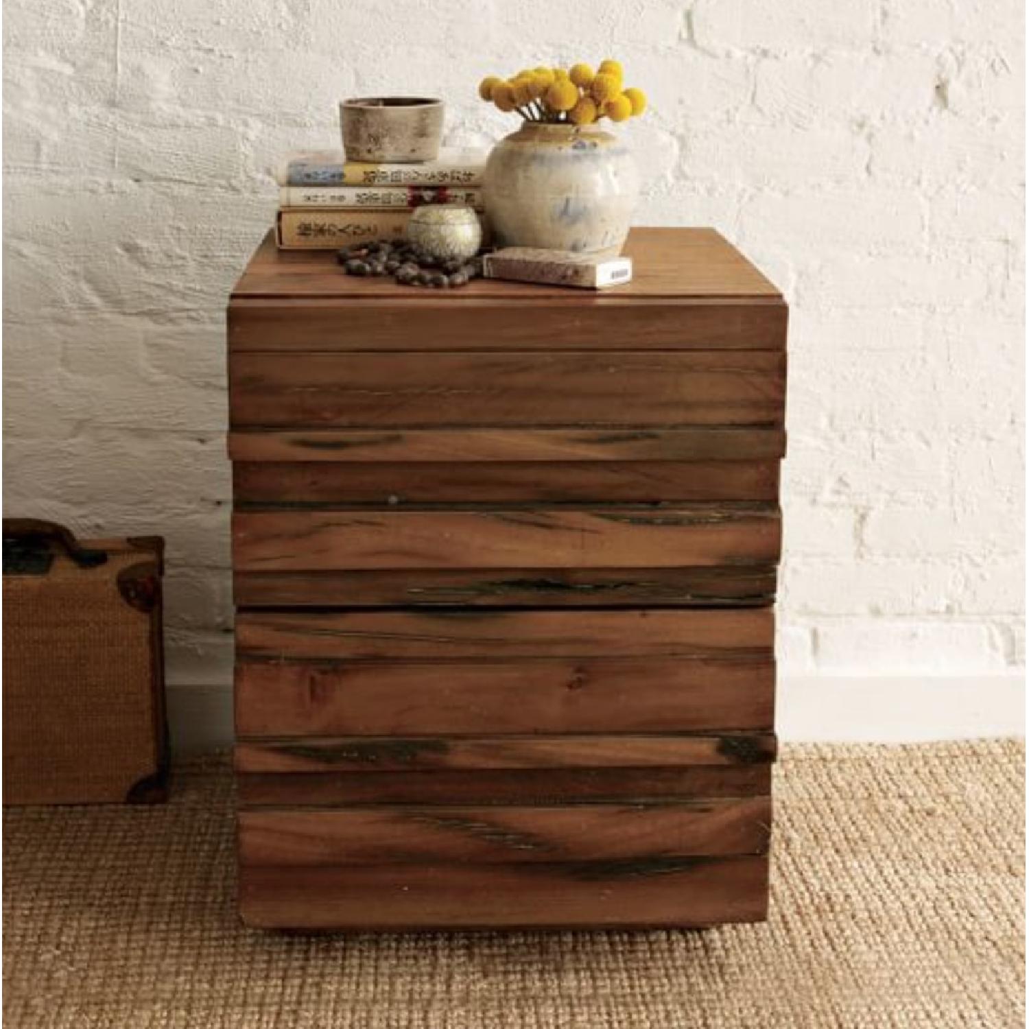 West Elm Stria Nightstand in Honey - image-3