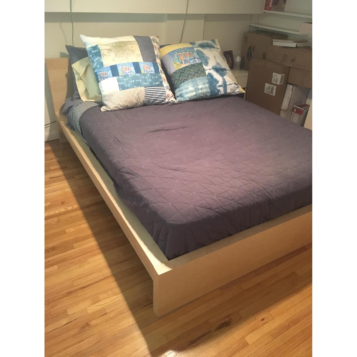 Ikea Malm Queen Bed Frame w/ Slats AptDeco