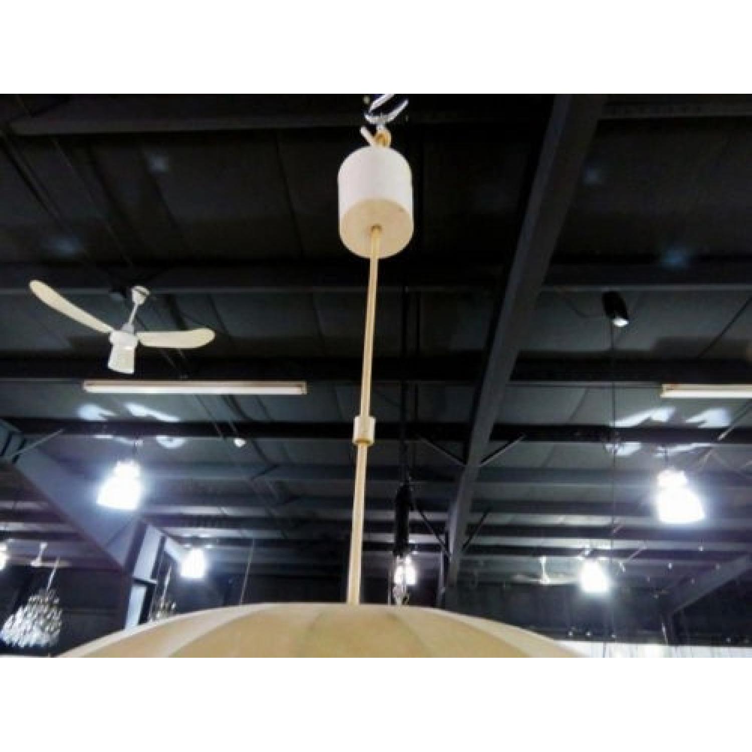 Italian Modern Stretched Parchment Bubble Hanging Light - image-4