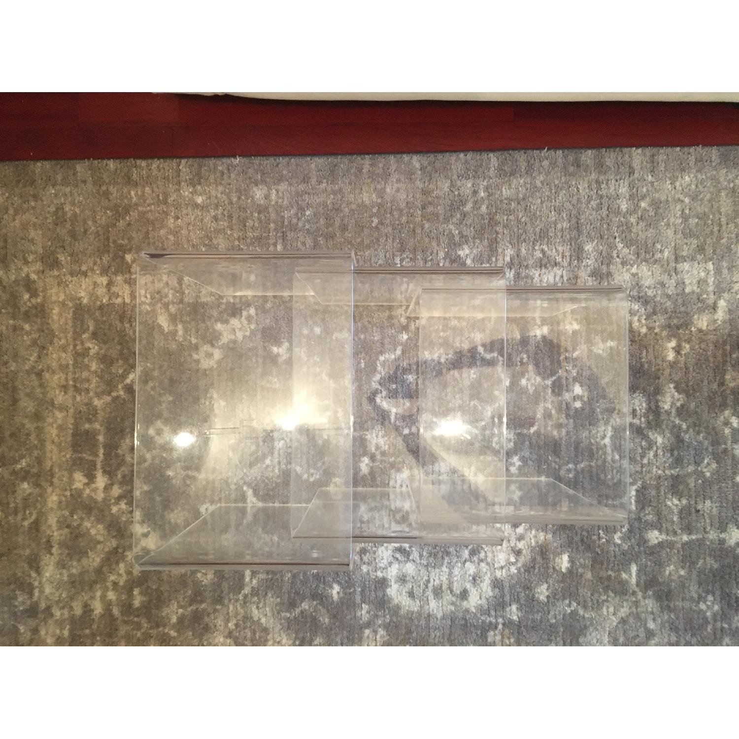 CB2 3-Piece Peekaboo Acrylic Nesting Tables - image-5