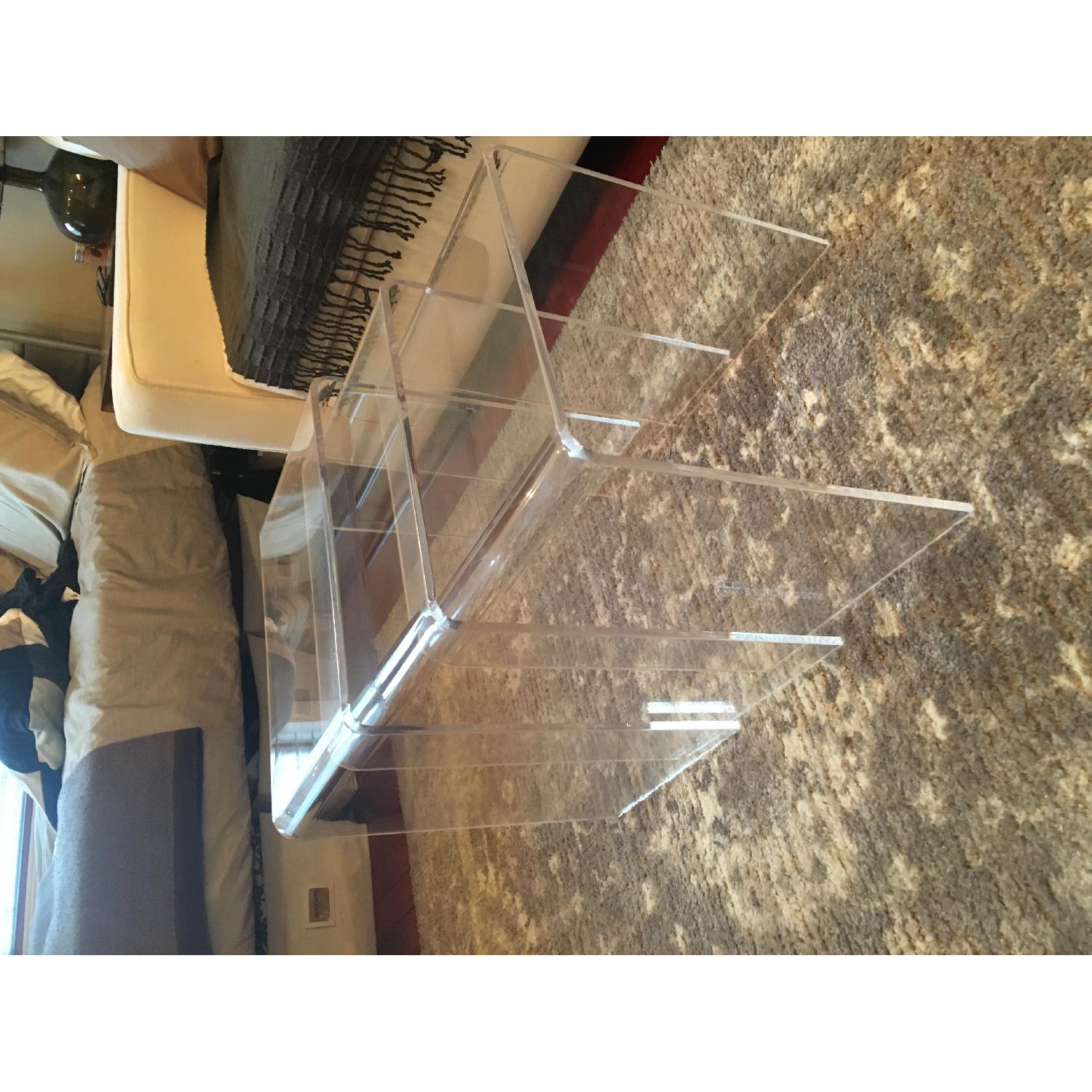 CB2 3Piece Peekaboo Acrylic Nesting Tables AptDeco