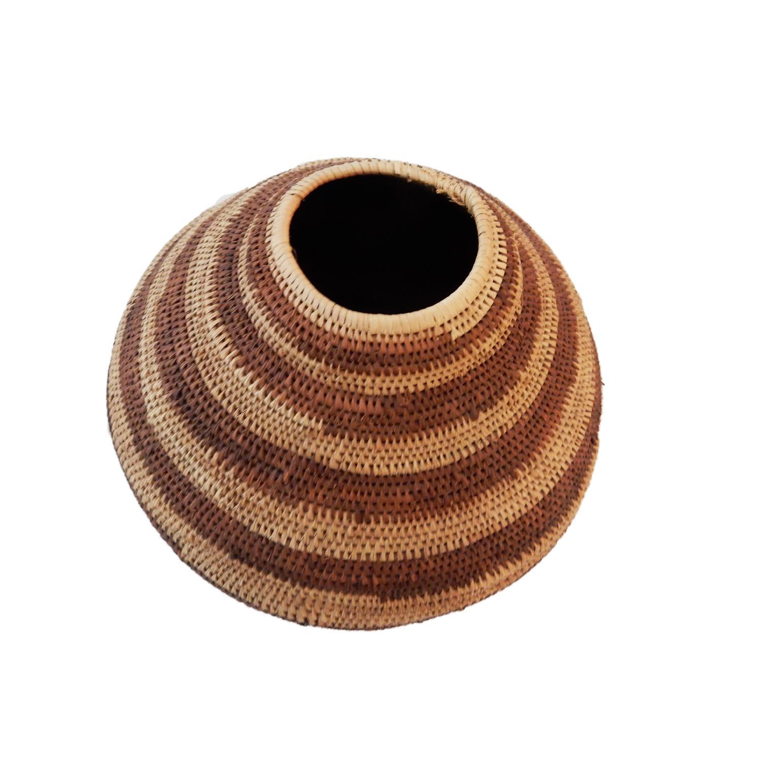 Botswana Handmade African Basket Primitives Folk Art - image-1