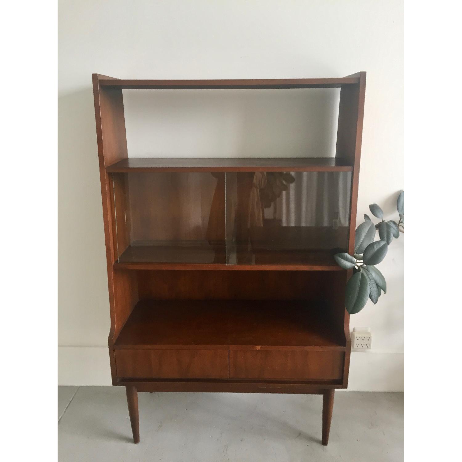 Vintage Mid Century Display Case/Bookshelf - image-1