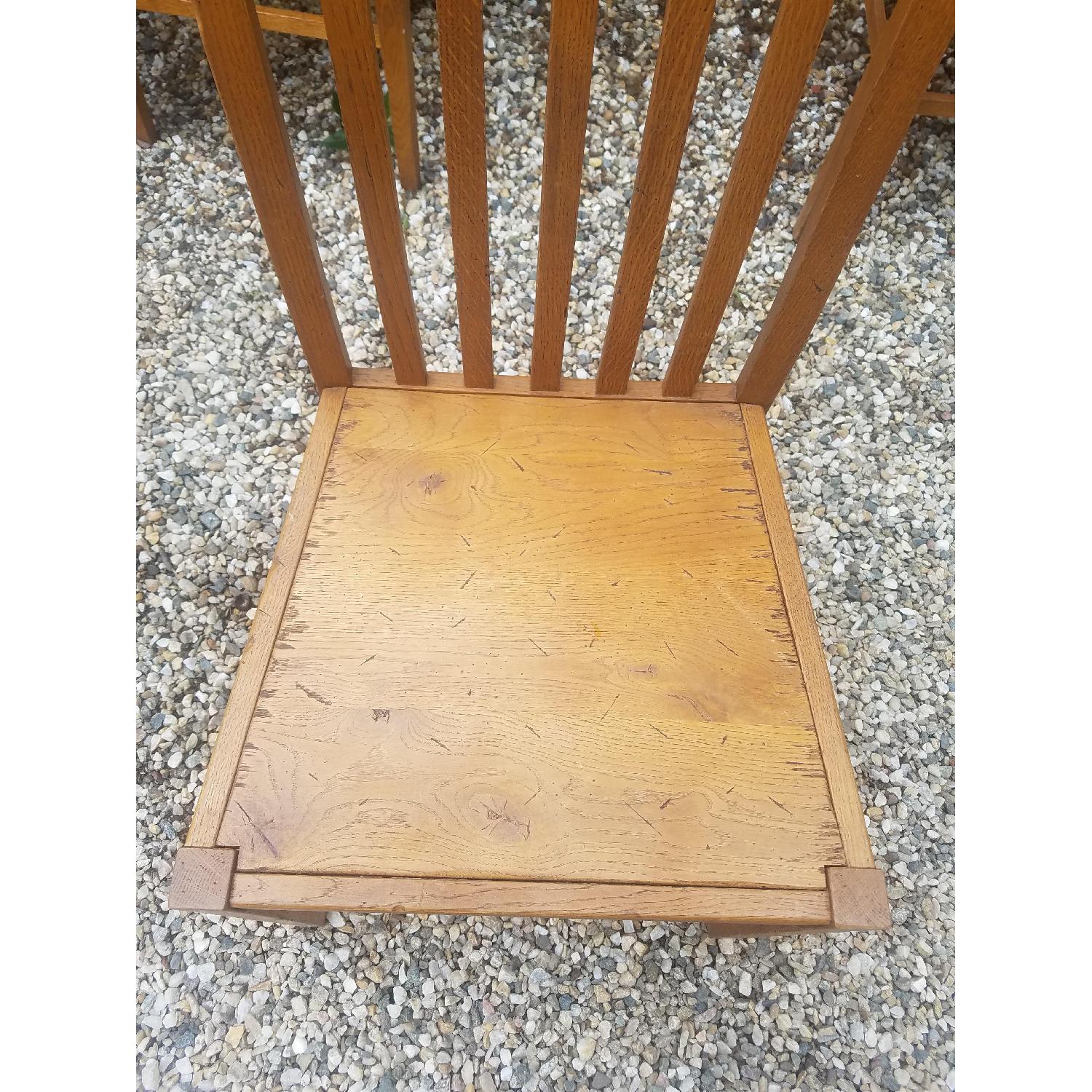 Crate & Barrel Mission-Style Wooden Dining Chairs - image-6