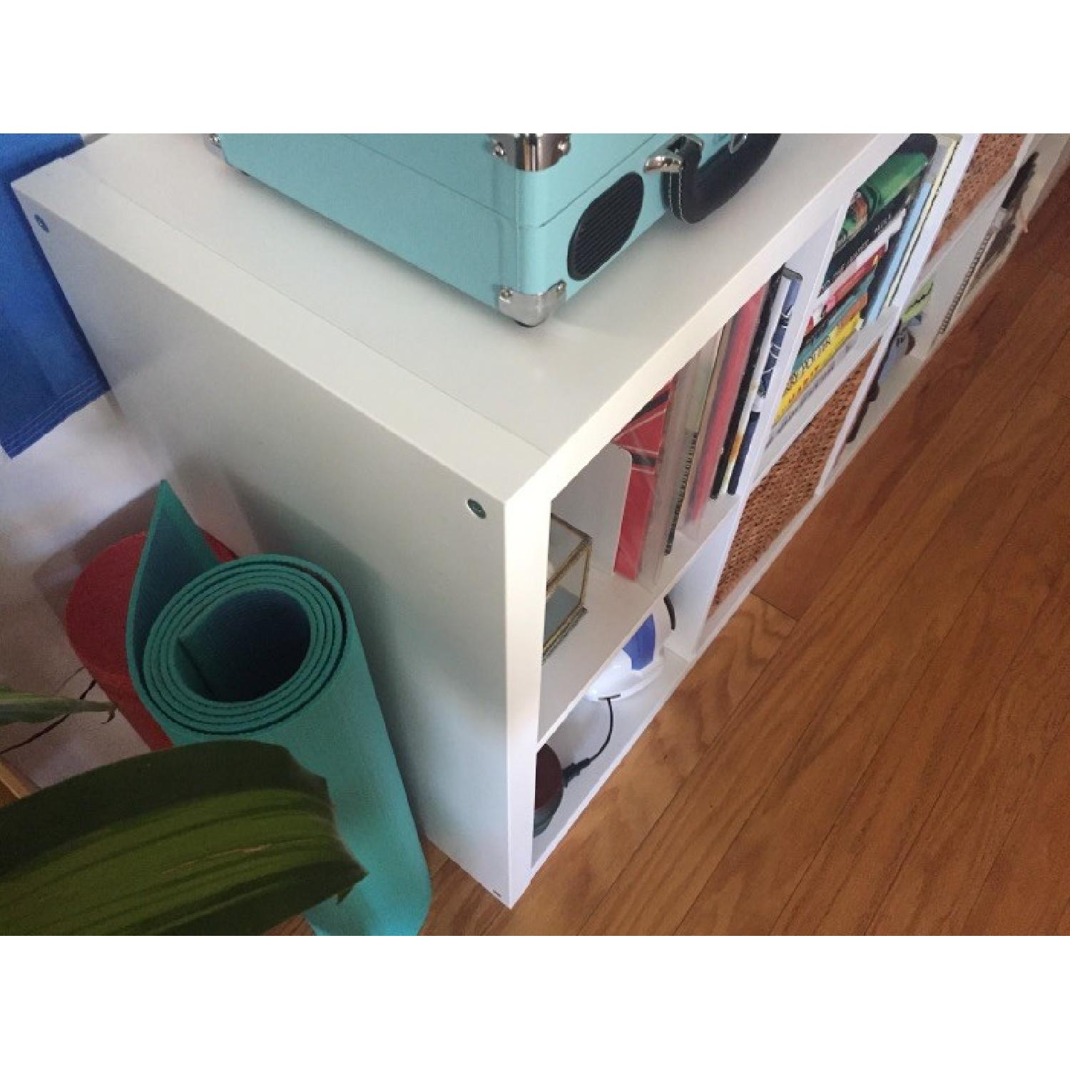 Ikea Kallax Shelf w/ Branas Baskets AptDeco