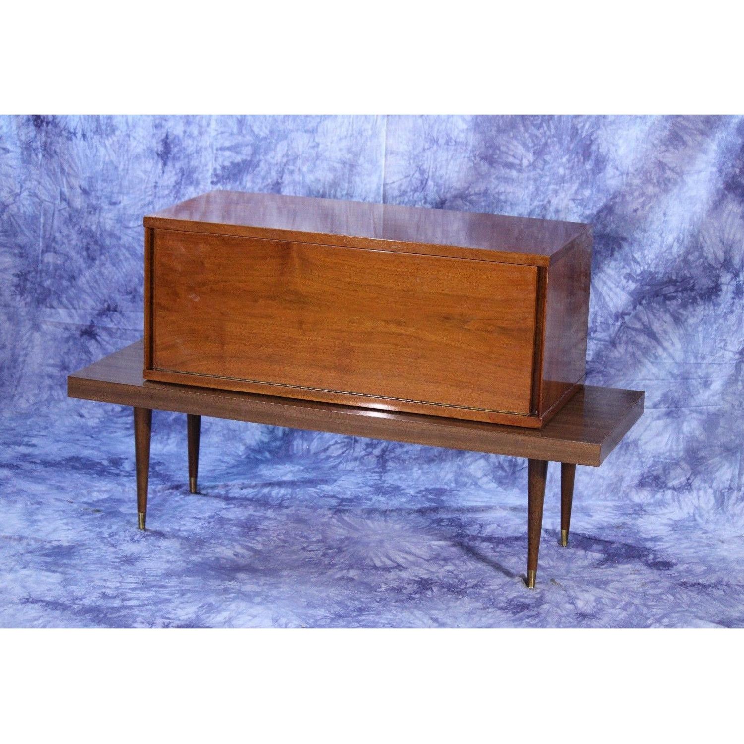 Mid Century Modern Walnut Bar Table/Sideboard - image-2