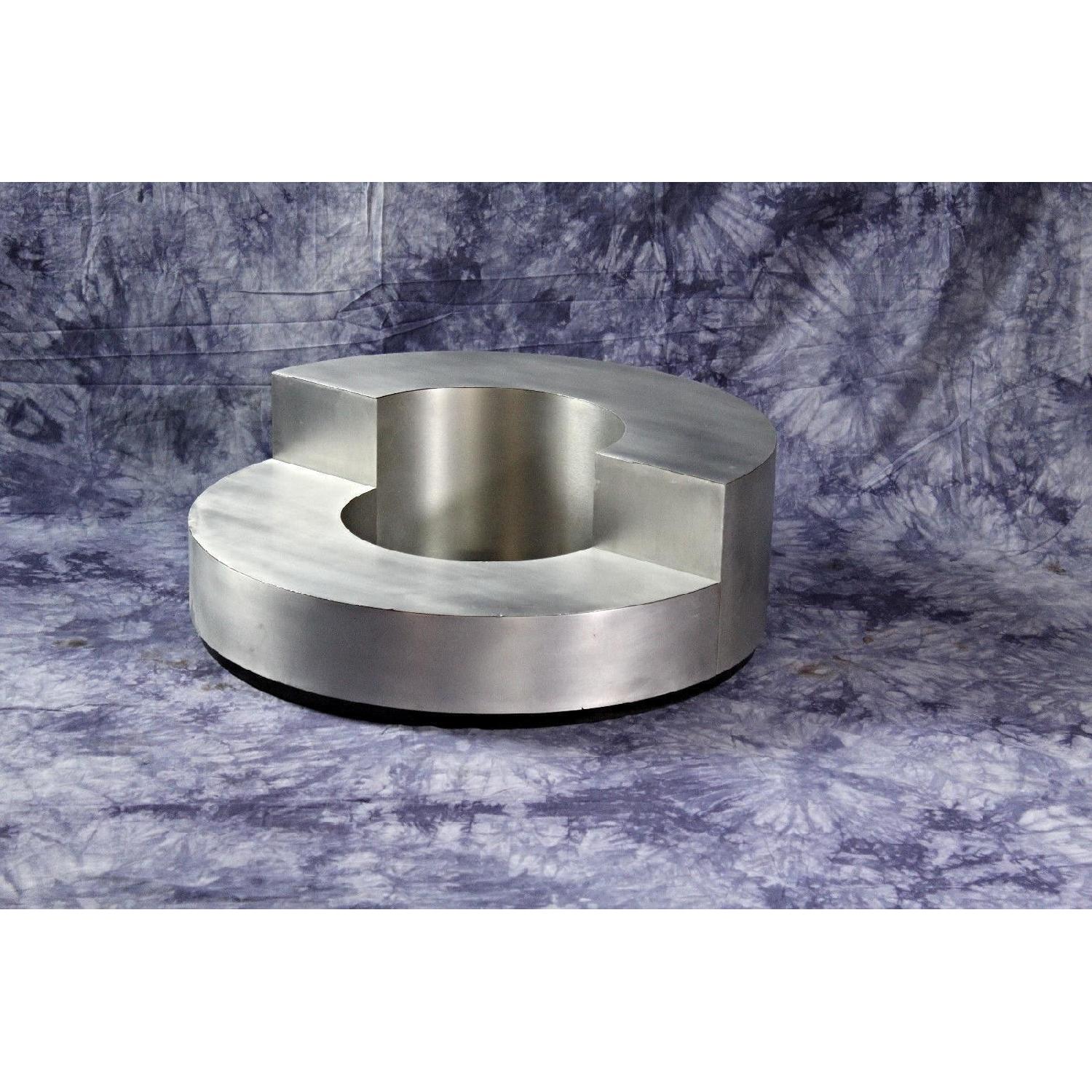 1970 Willy Rizzo Mid Century Modern Round Coffee Table - image-4