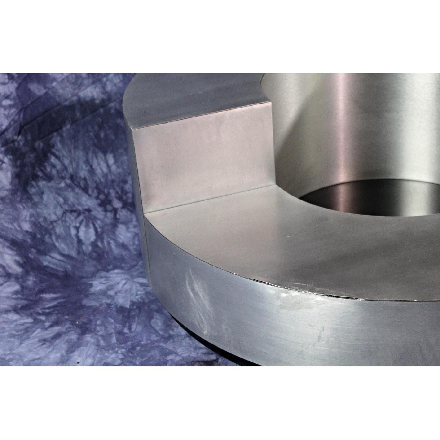 1970 Willy Rizzo Mid Century Modern Round Coffee Table - image-6