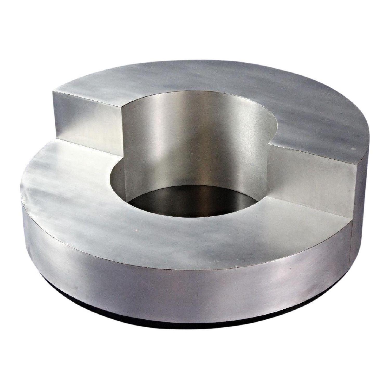 1970 Willy Rizzo Mid Century Modern Round Coffee Table - image-9