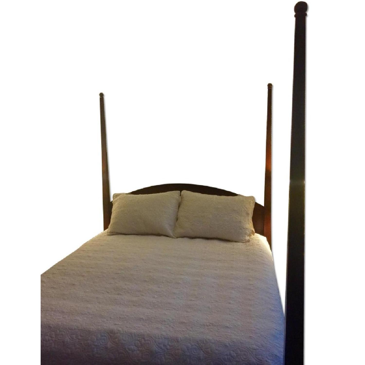 Ethan Allen Queen Bed Frame w/ H0eadboard & Footboard - image-0