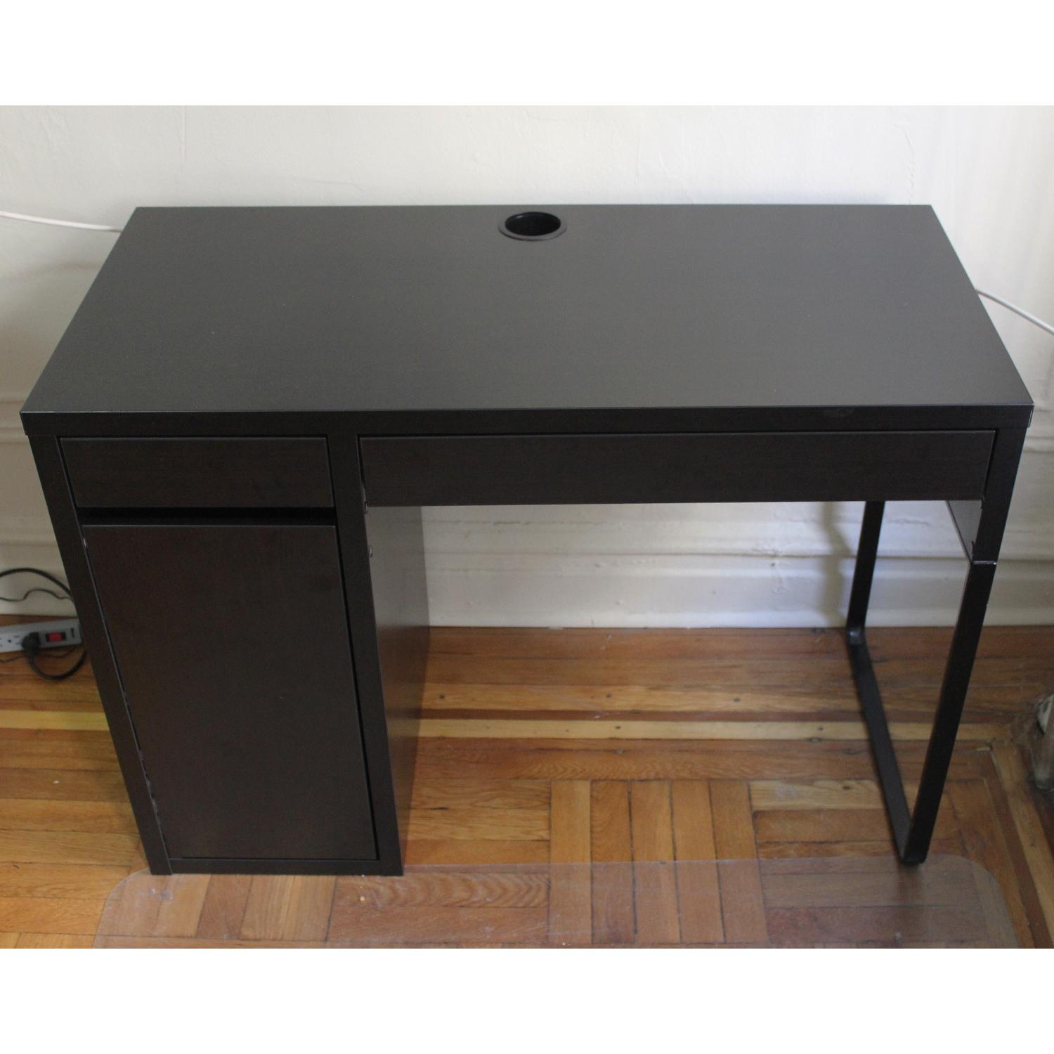 Ikea Micke Desk in Dark Brown - AptDeco