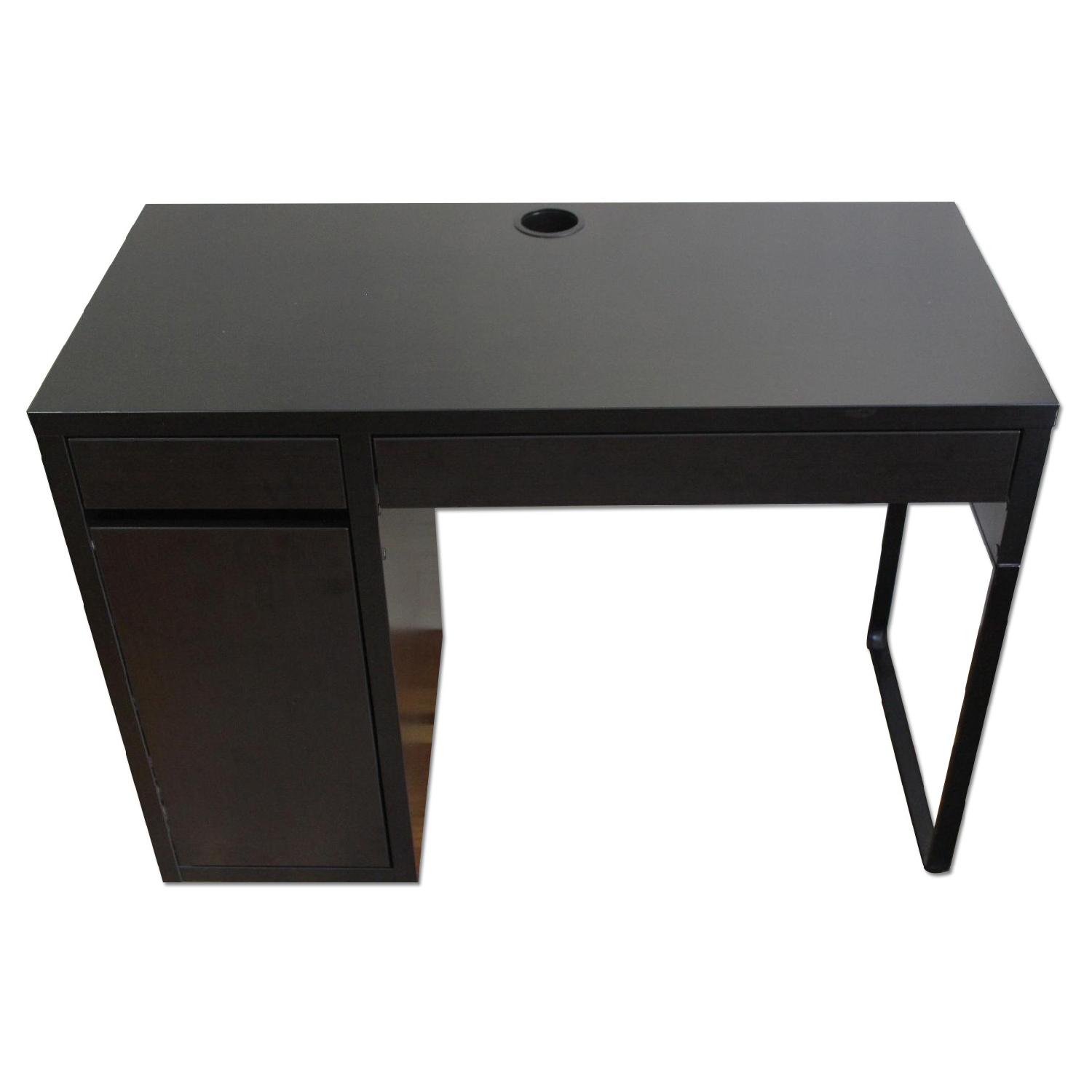 Ikea Micke Desk in Dark Brown - AptDeco
