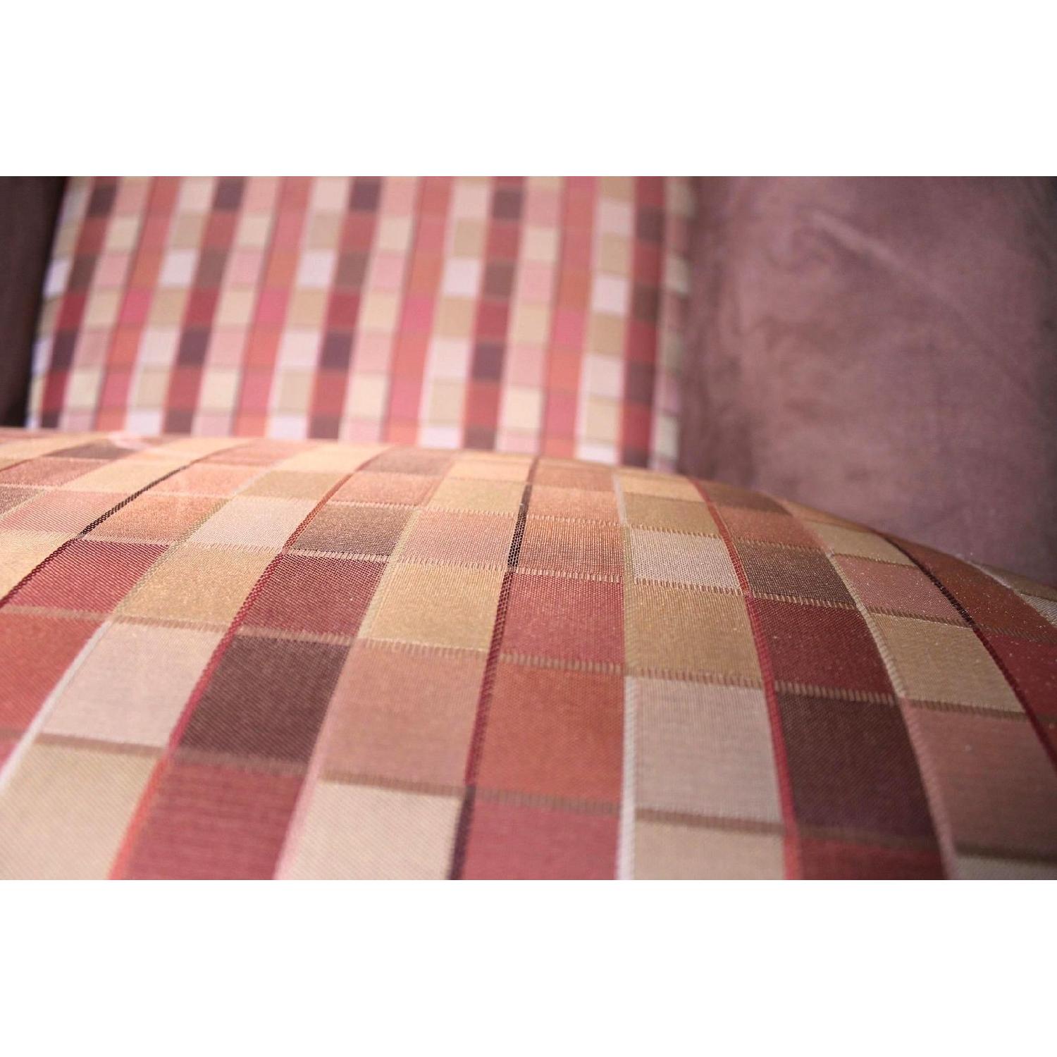 Modern Suede Upholstered Lounge Club Chairs - image-9