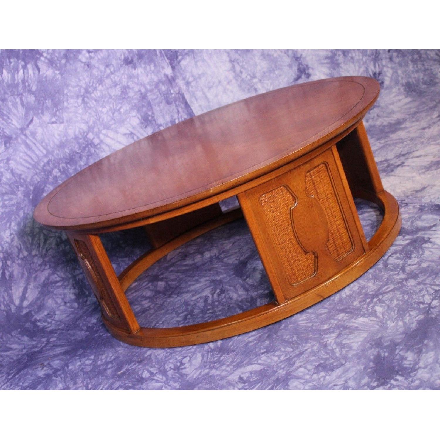 Drexel Walnut Mid Century Modern Coffee Table - image-1