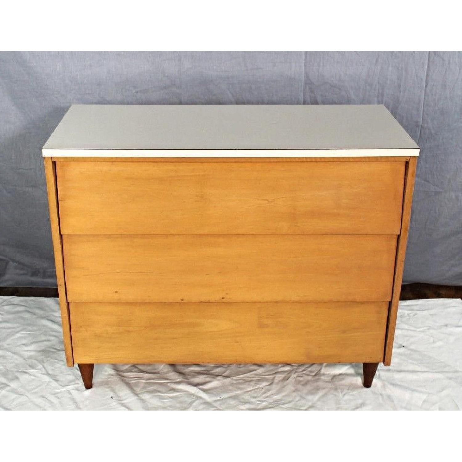 Mid Century Modern Blond Wood Chest of Drawers/Dresser - image-1
