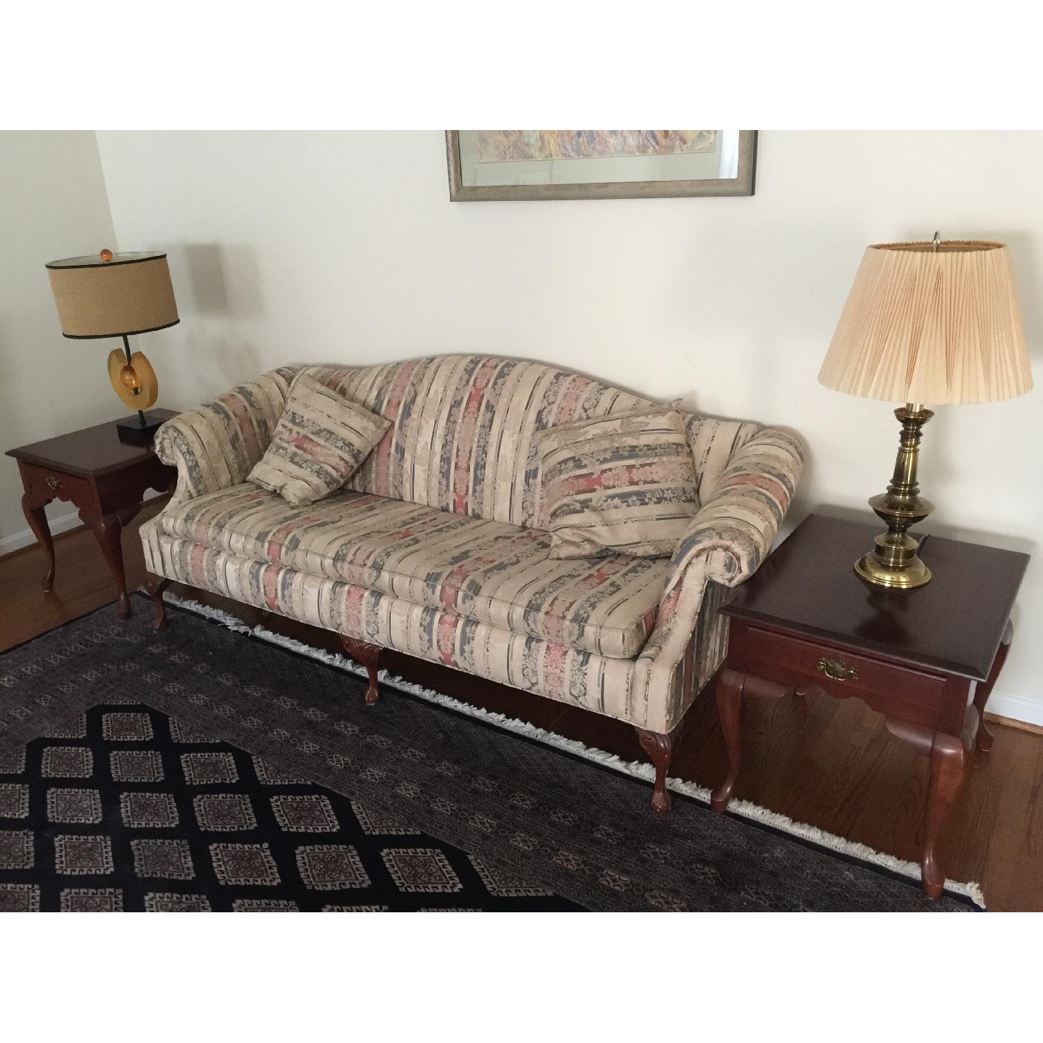 Custom Made Queen Anne Living Room Sofa + 2 Chairs AptDeco