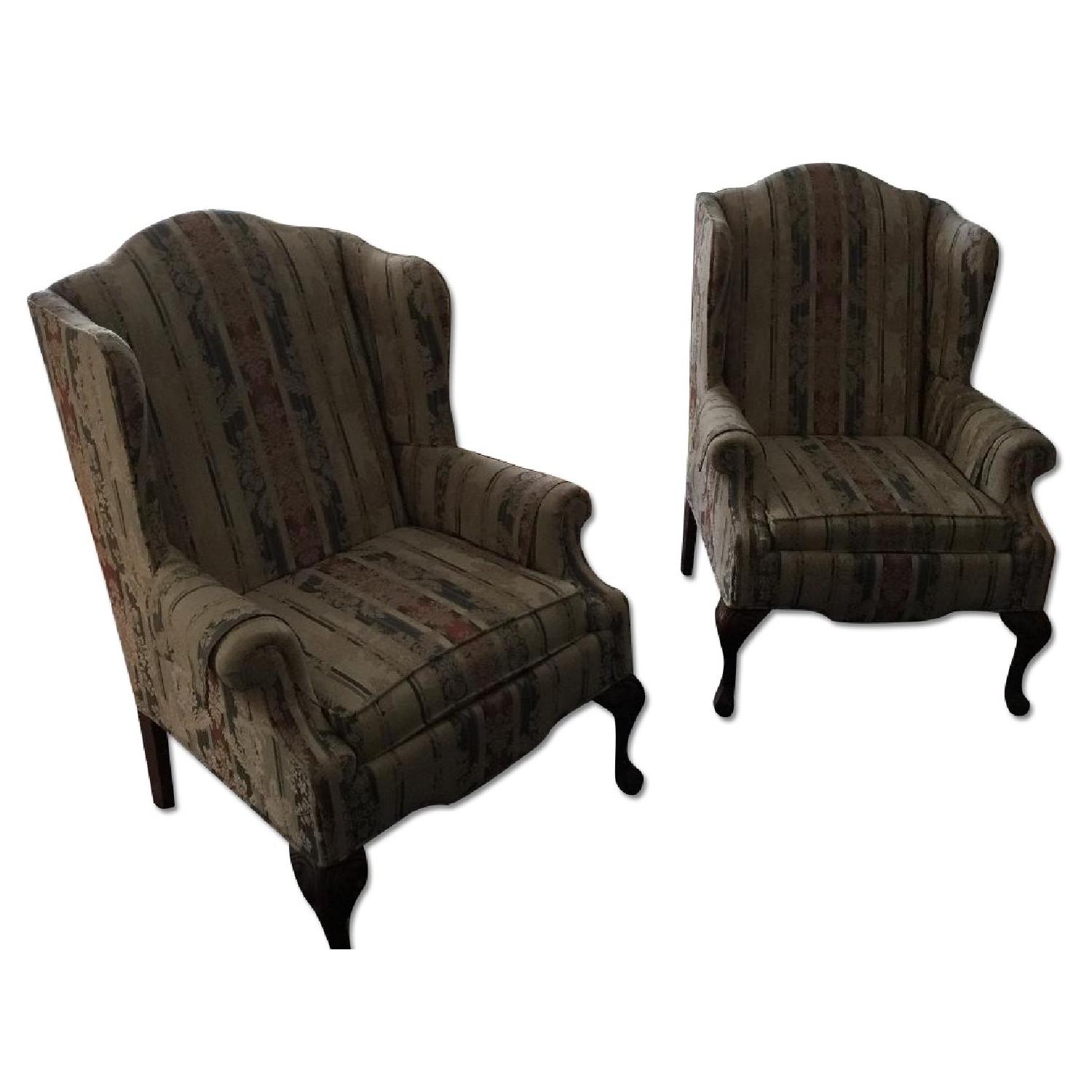 Custom Made Queen Anne Living Room Sofa + 2 Chairs AptDeco