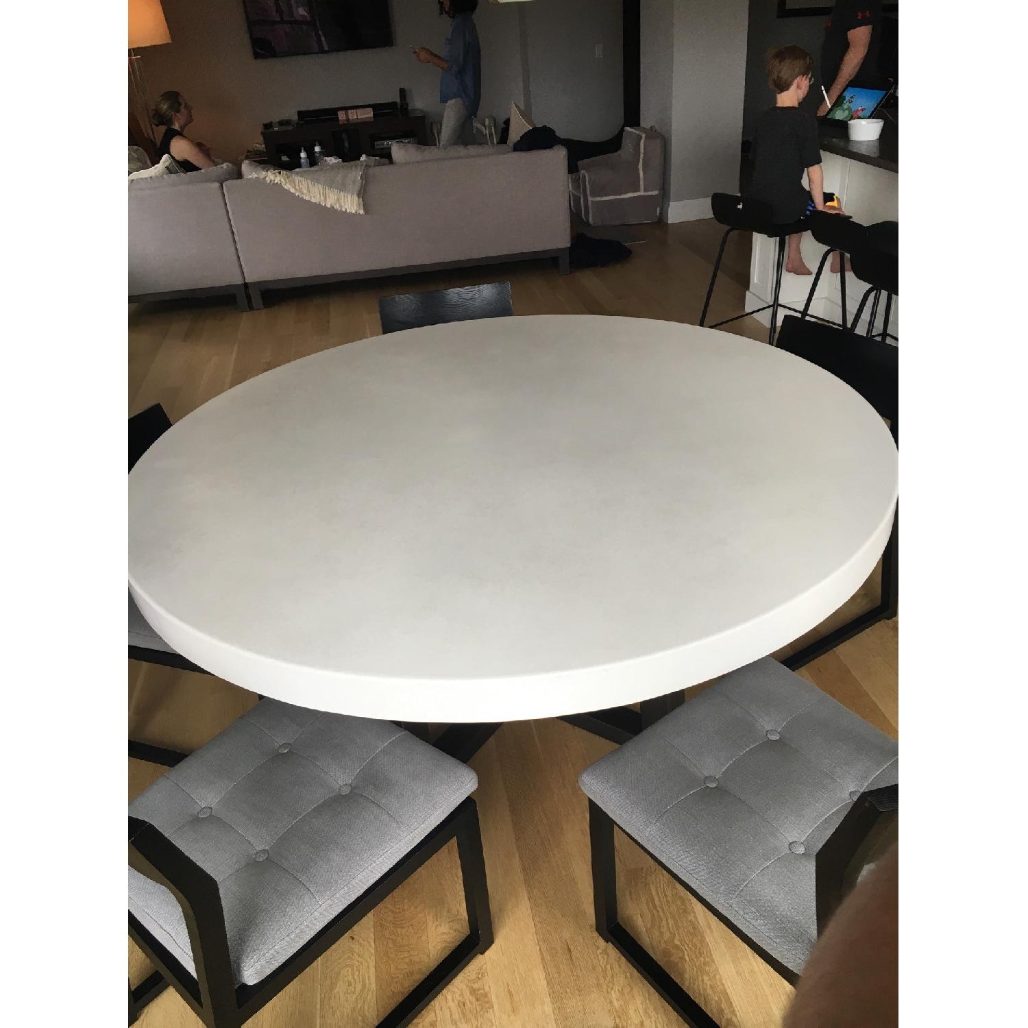 Custom Concrete Top Dining Table AptDeco