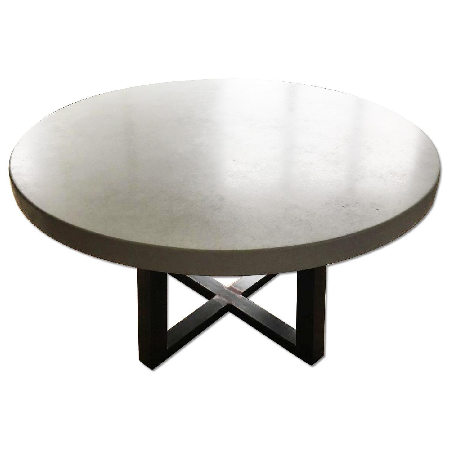 Custom Concrete Top Dining Table - image-0