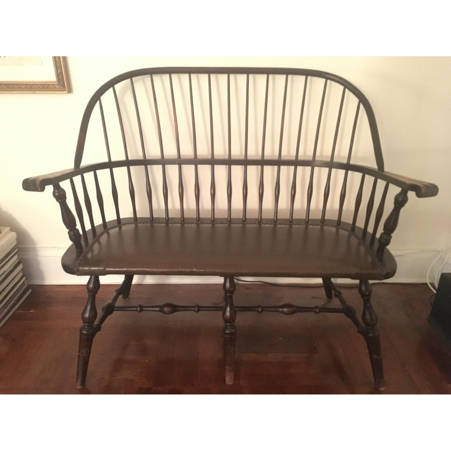 Antique Windsor Bench - image-1