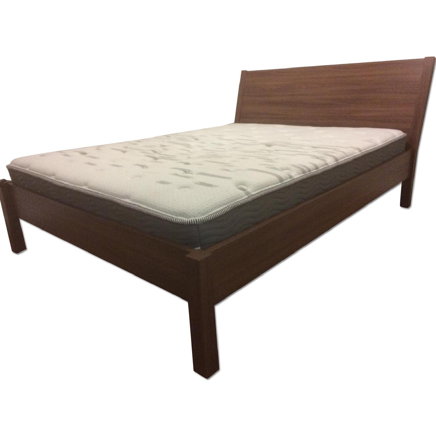 Ikea Queen Bed Frame w/ Slatted Base - AptDeco