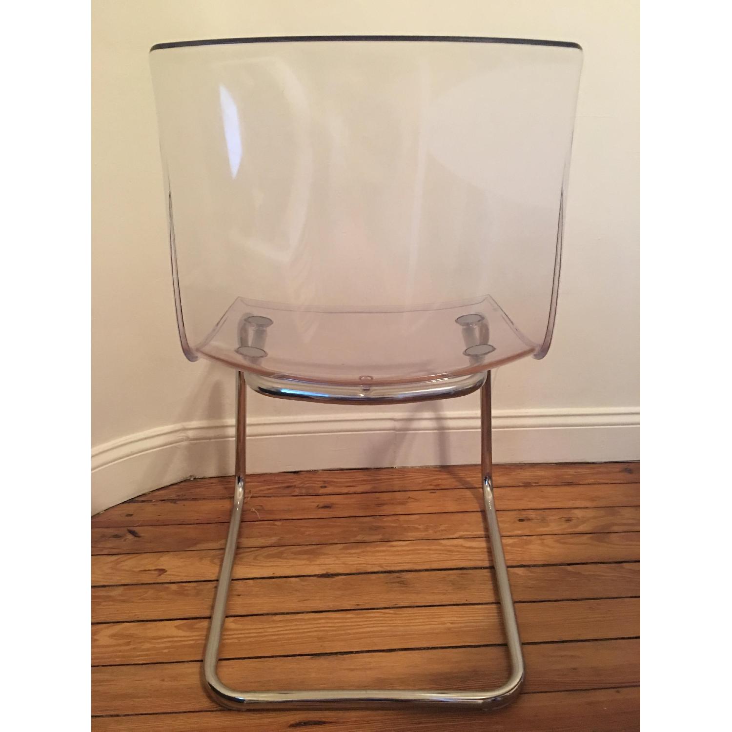Ikea Tobias Acrylic/Clear Chrome Plated Chair - image-4