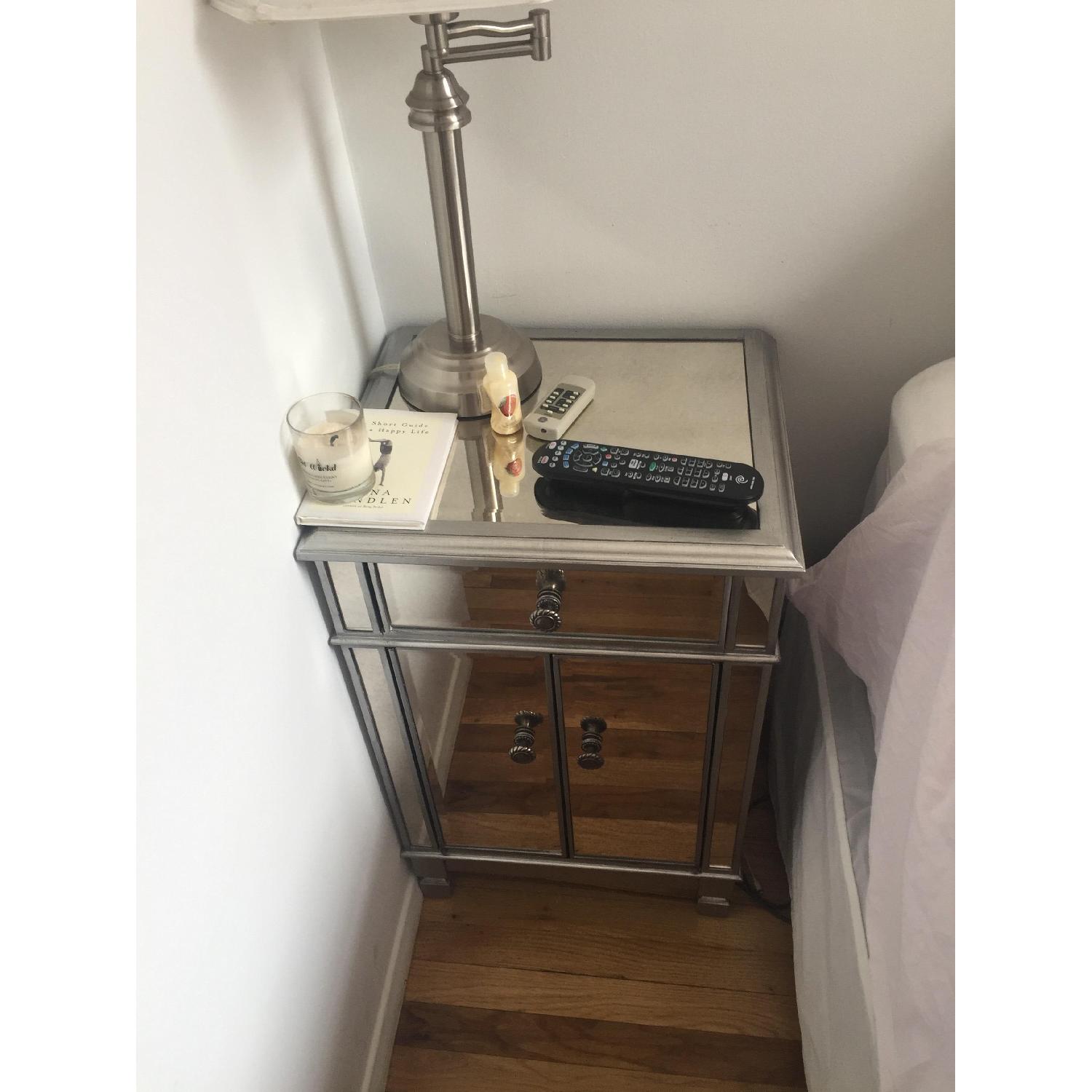 Pier 1 Hayworth Mirrored Nightstand AptDeco
