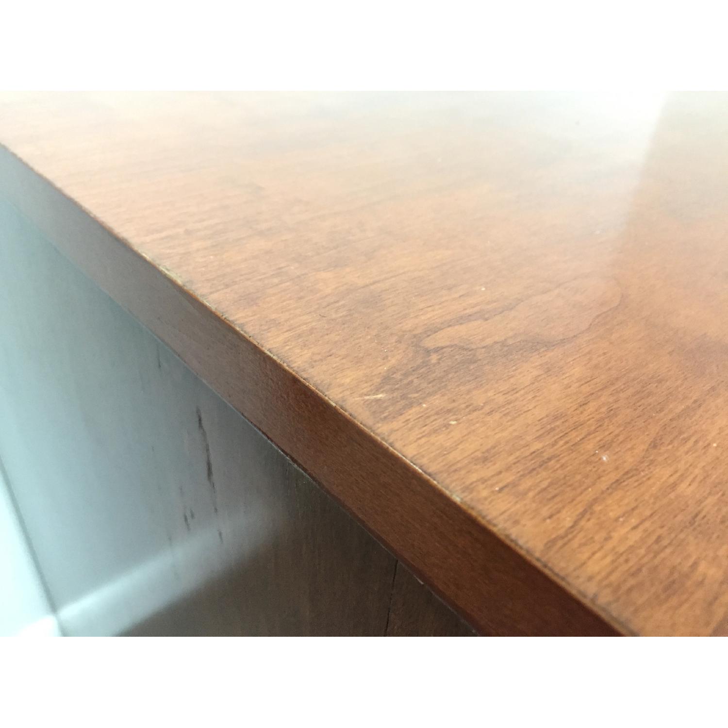 Dark Cherry Wood Desk - image-3