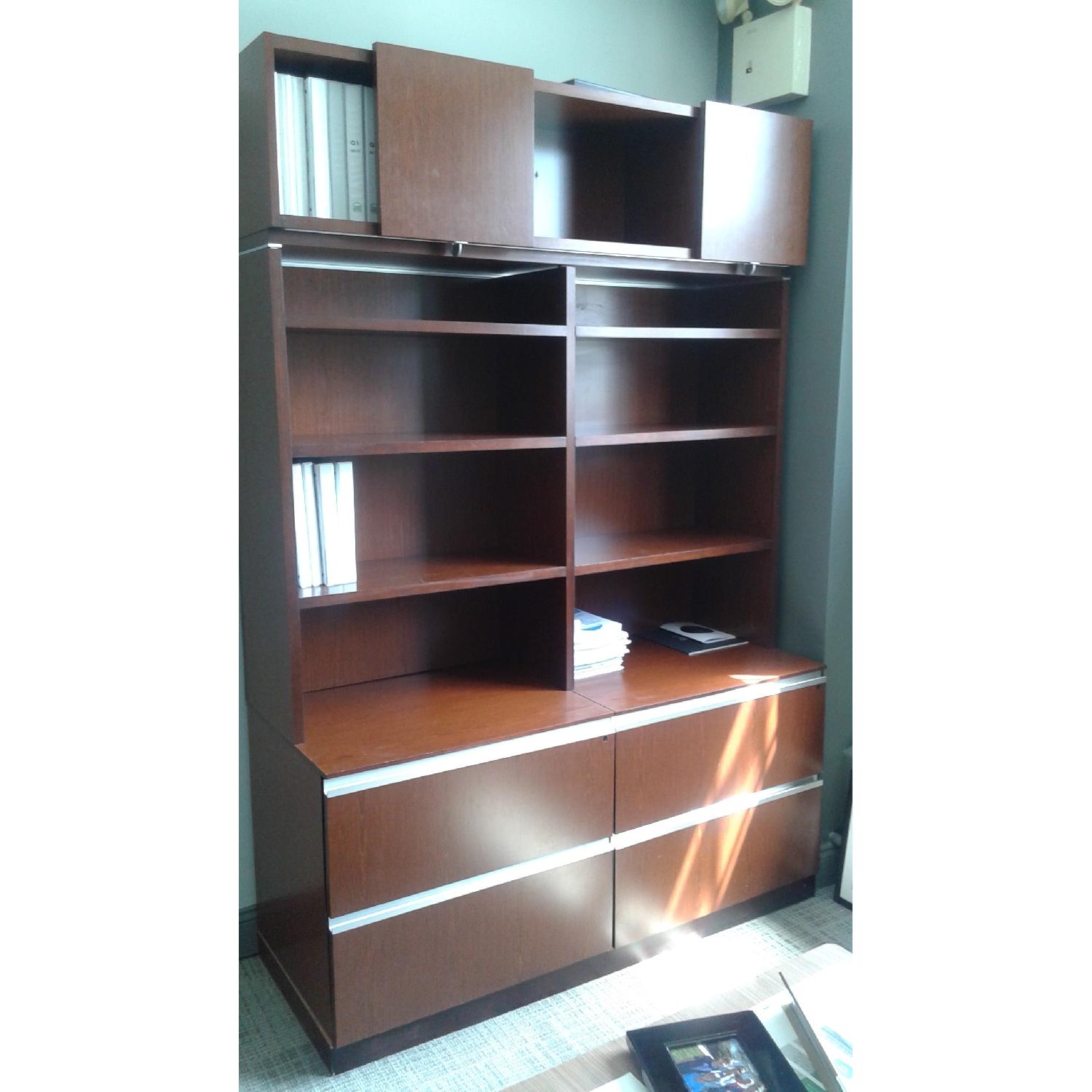 Knoll Office Cabinet w/ Shelving Unit & Additional Storage - image-1