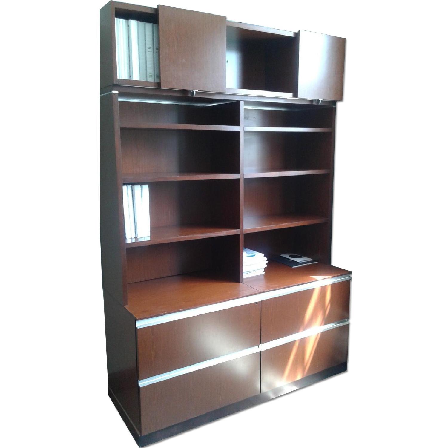 Knoll Office Cabinet w/ Shelving Unit & Additional Storage - image-0