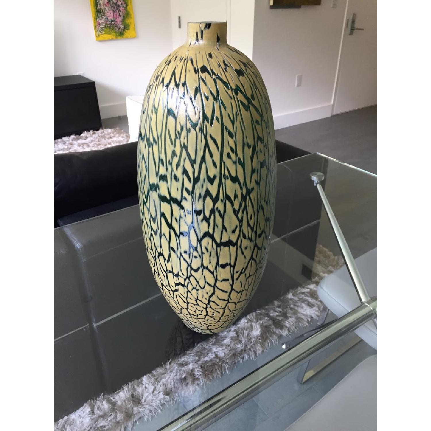 Tui Lifestyle Tall Yellow Glass Vase AptDeco