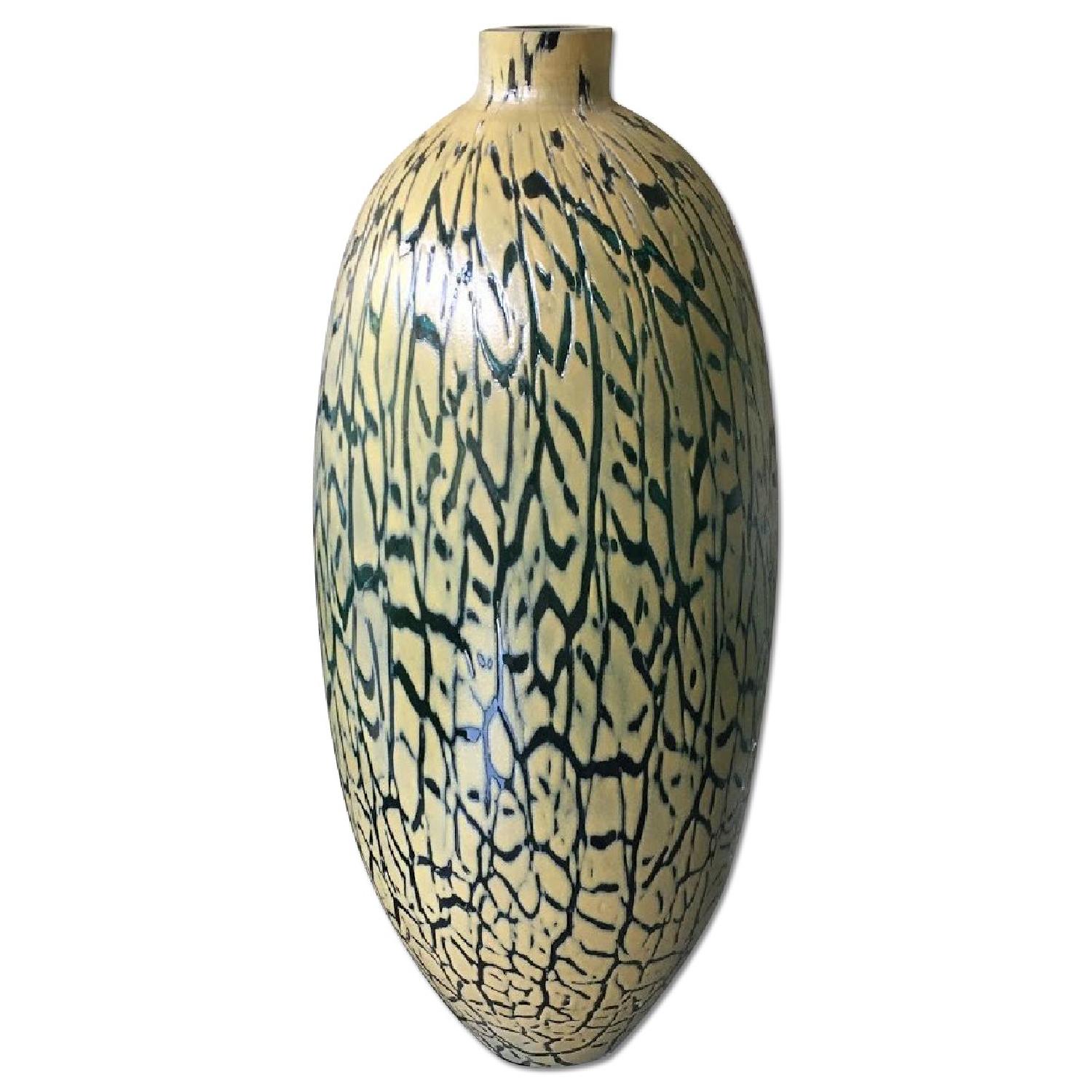 Tui Lifestyle Tall Yellow Glass Vase AptDeco