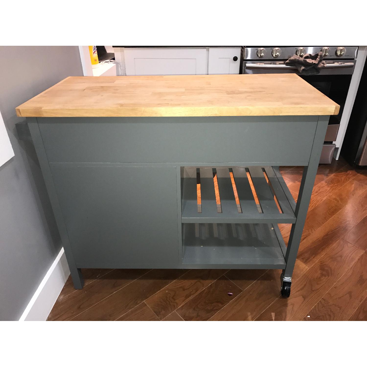 Windham Wood Top Kitchen Island AptDeco