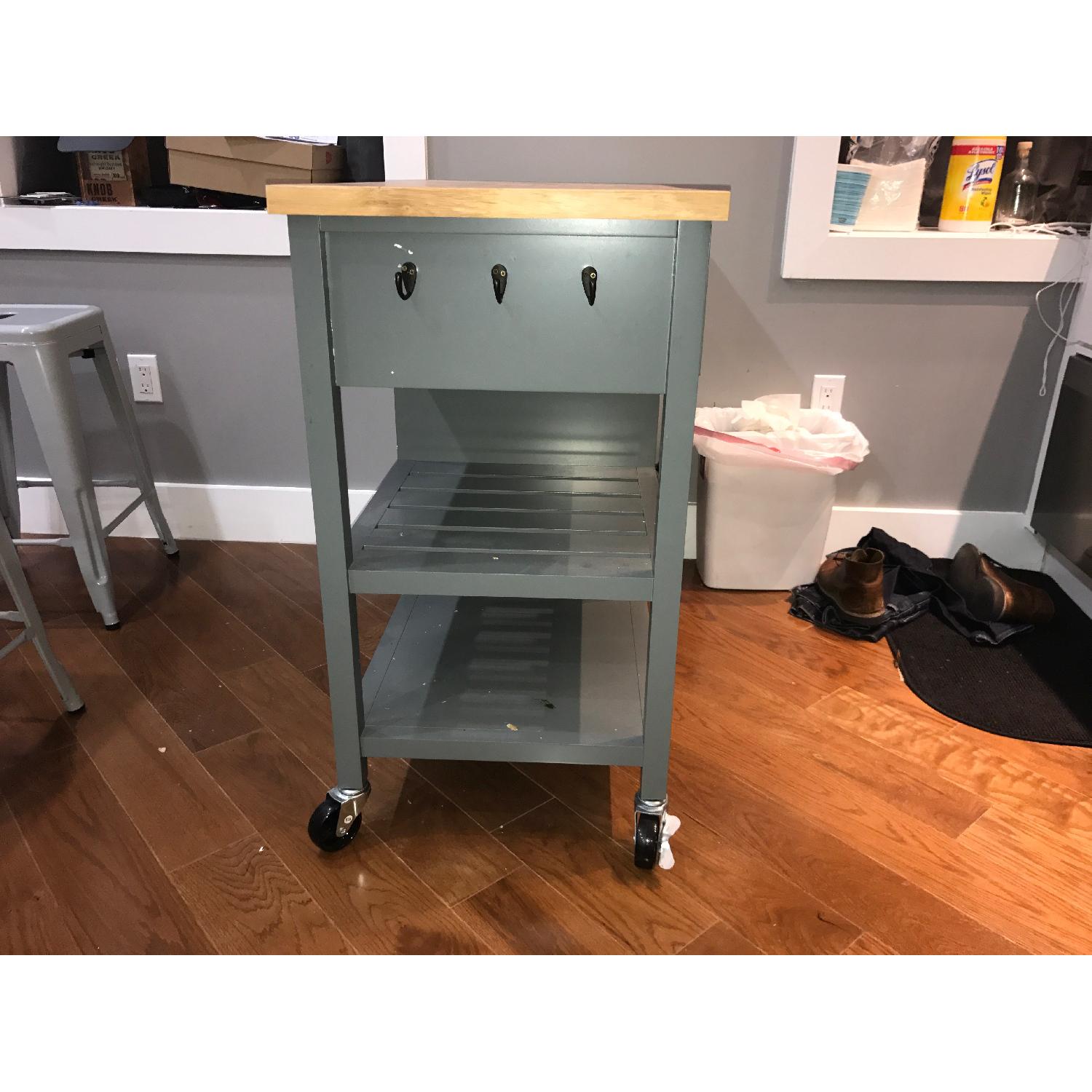 Windham Wood Top Kitchen Island AptDeco