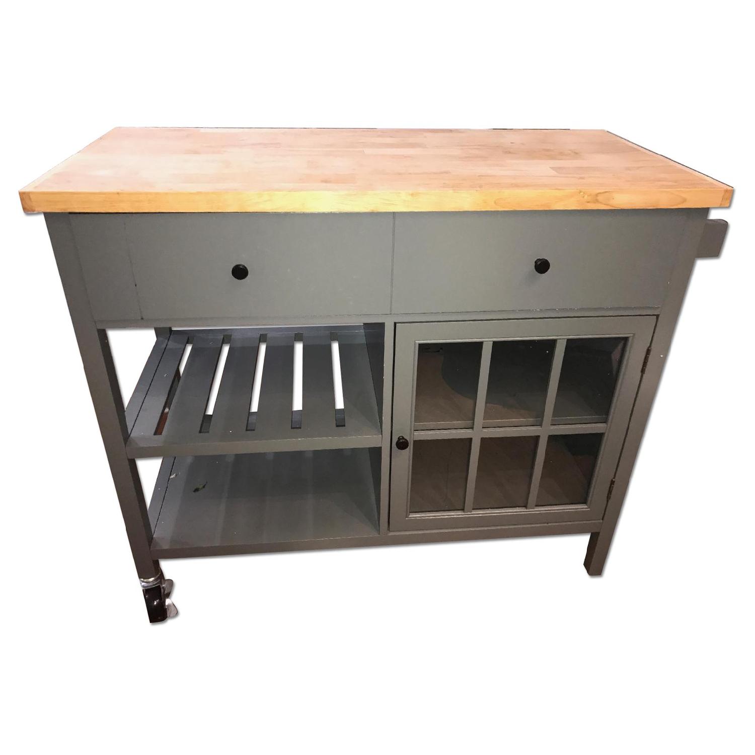Windham Wood Top Kitchen Island AptDeco