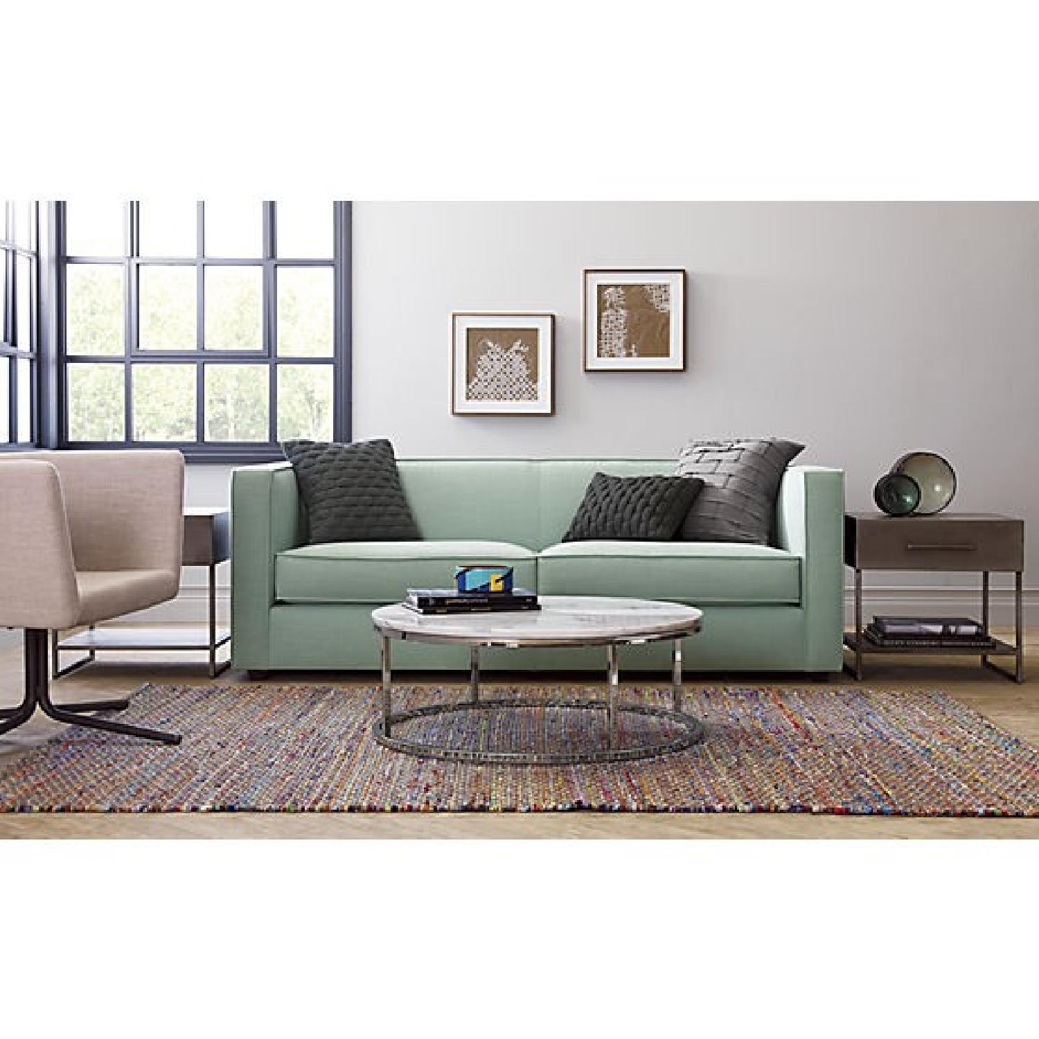 CB2 Round Marble Top Coffee Table - image-7